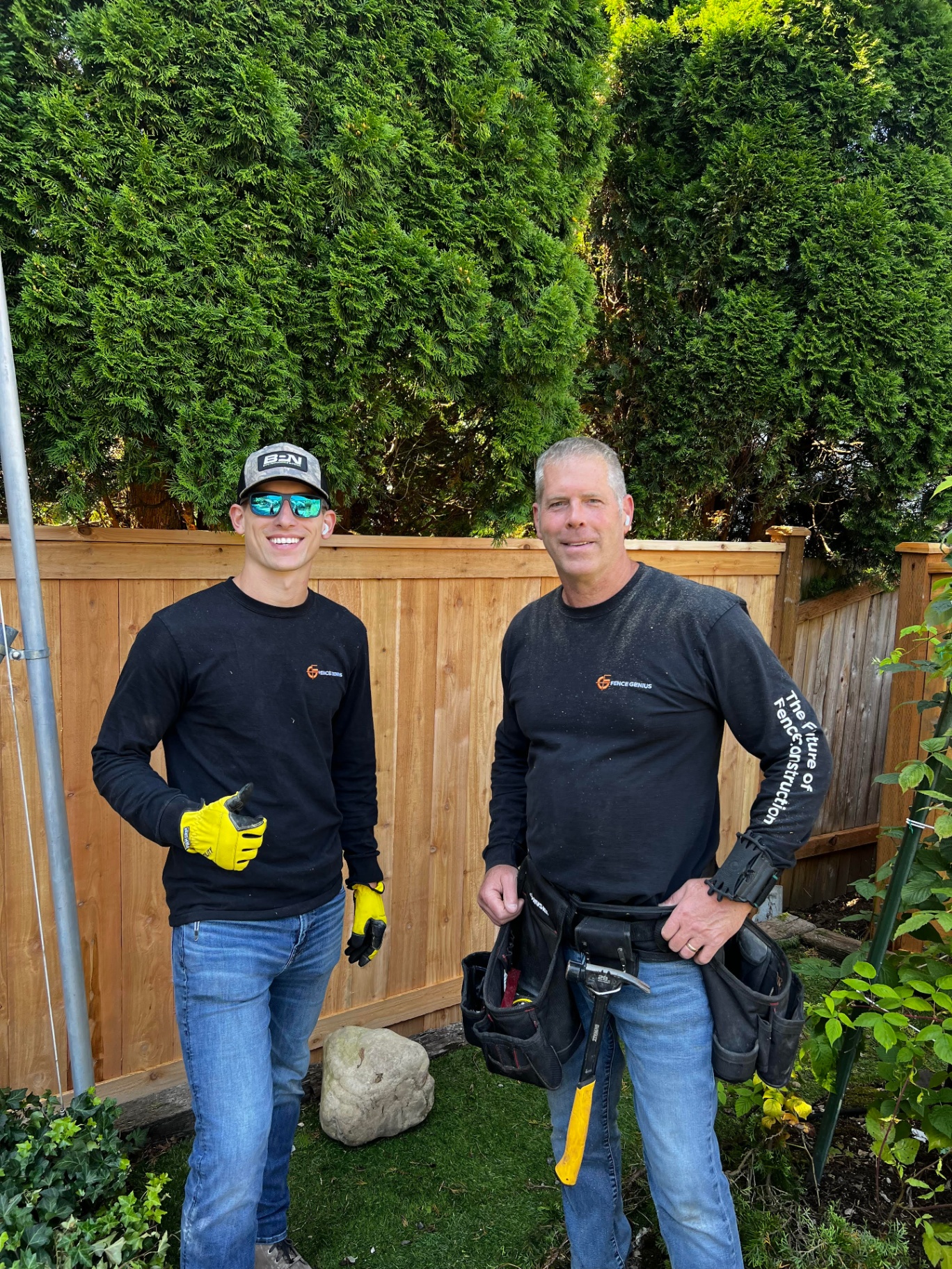 Father and son fence contractors in Seattle from MyFence.com