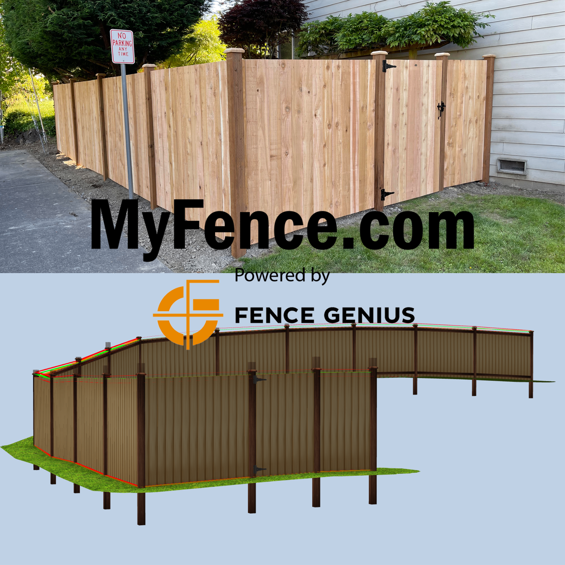 Solid Board Fence in Seattle