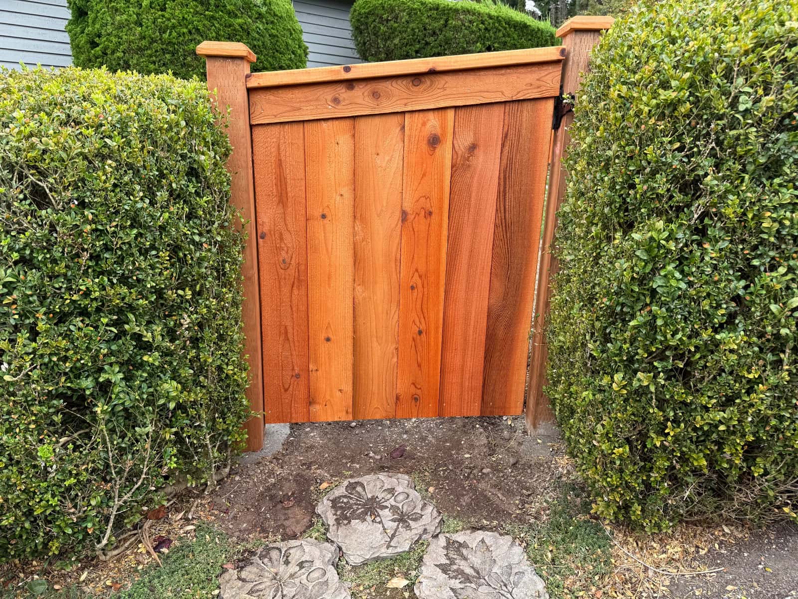 Cedar modified picture frame walk gate in Federal Way, WA
