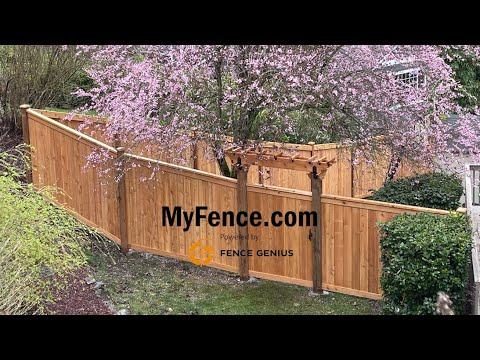 Seamless Fence Installation on Extreme Terrain using Pre-Fabricated Panels by MyFence.com