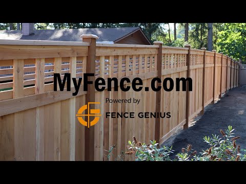 Rapid Horizontal Lattice Fence Installation