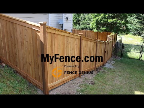 MyFence.com uses Fence Genius Custom Panels for Rapid Fence Installation