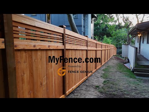 MyFence.com Seattle Fence Installation with Fence Genius Custom Panels