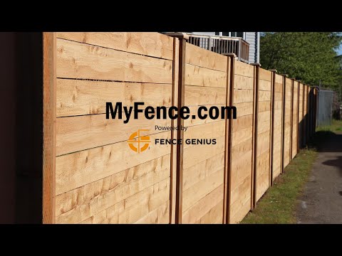 Testing Horizontal Fence Installation Method With Custom Panels