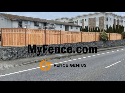 134' Lattice Top Fence Installation with MyFence.com