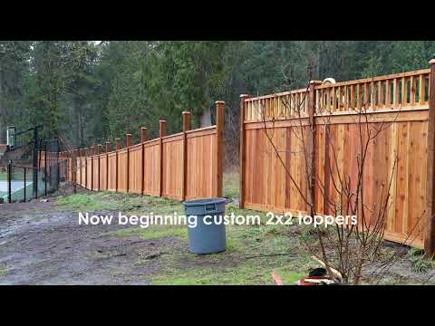 Pre-Fabricated 325 Foot Custom Fence Installation by MyFence.com using Fence Genius