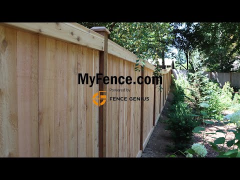 MyFence.com Installs a Ready To Install Custom Panel System From Fence Genius