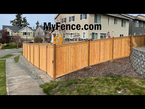 Innovative Fence Installation by MyFence.com. Powered by the Fence Genius Technology