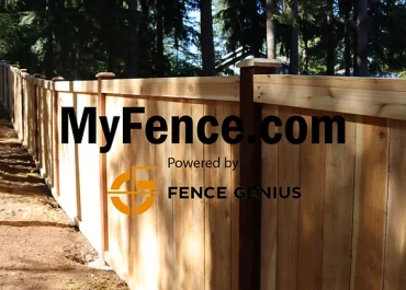 Beautiful Cedar Estate Style Fence