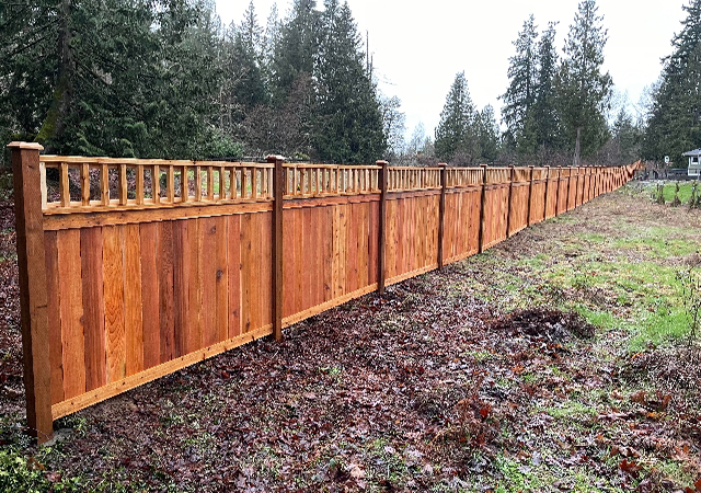 Clyde Hill Installing Wood Fence