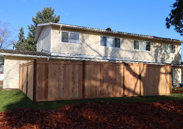 Bonney Lake Wood Fence Installation