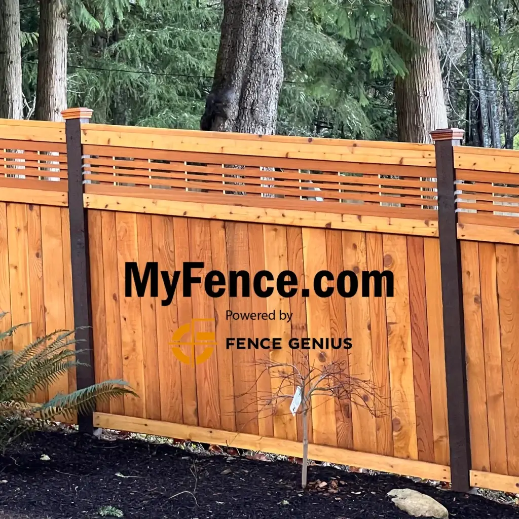 Horizontal Lattice Top Fence